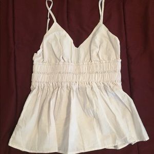 Hers & Mine white spaghetti strap blouse